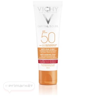 VICHY IDEAL SOLEIL Anti-aging face cream 3in1 SPF50 (50 ml)