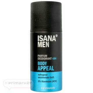 ISANA MEN Body Appeal Perfumed Deodorant Spray – 48h