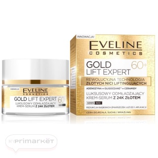 EVELINE Gold lift Expert rejuvenating cream-serum 60+