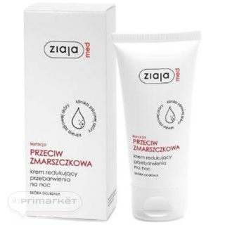 ZIAJA MED Anti-wrinkle treatment NIGHT cream reducing discoloration - 50 ml