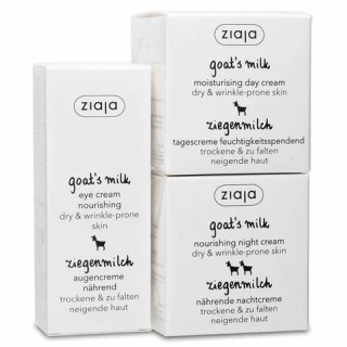 ZIAJA Goat Milk BUNDLE of Cream No 1, Cream No. 2 & Eye Cream