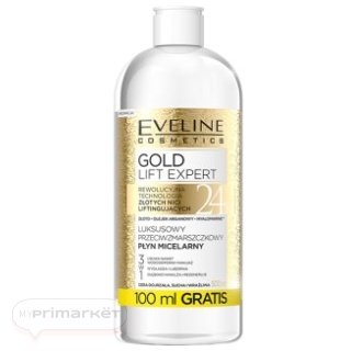 EVELINE GOLD LIFT EXPERT luxurious anti-wrinkle micellar fluid - 500 ml