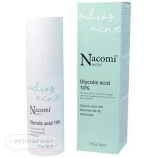 Nacomi Next Level, serum with 10% glycolic acid, for the night - 30 ml