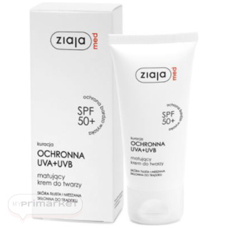 ZIAJA MED Protective Matting SPF50 face cream