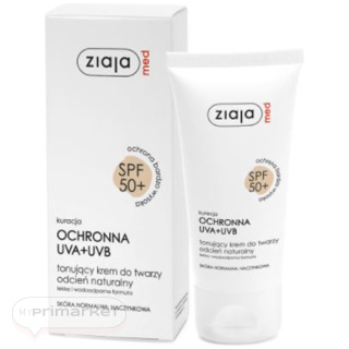 ZIAJA MED Protective treatment SPF50+ Toning cream - 50 ml