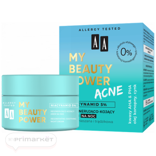 AA MY BEAUTY POWER ACNE Regenerating night cream 50 ml